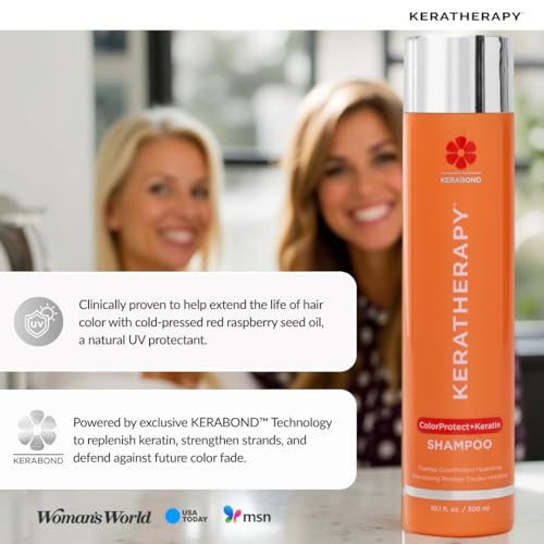 KERATHERAPY Keratin Infused Color Protect Shampoo 10.1 fl oz Gluten-Free for Color-Treated Hair