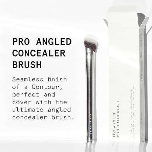 Pro Angled Concealer Brush - Vegan Blending Makeup Tool for Precision