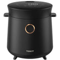 Mini Rice Cooker with 3-Cup Capacity and Black Finish - 9 Presets