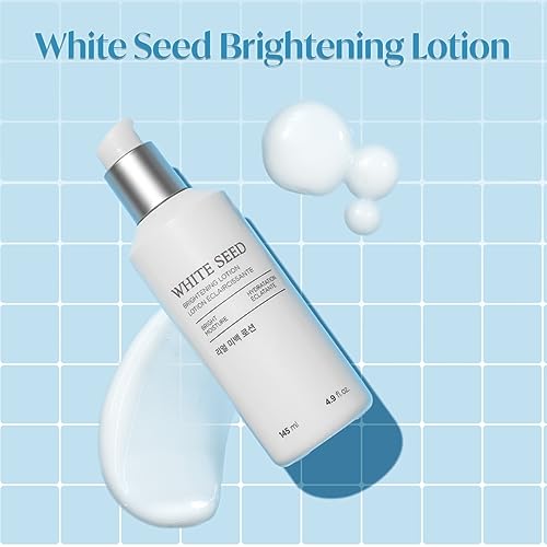 White Seed Brightening Lotion with Niacinamide 4.9 Fl Oz - Moisturizer for Dark Spots & Dull Skin