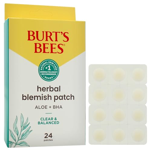 Herbal Blemish Patches Pack of 24 - Clear & Balanced Acne Treatment - 2 Pack