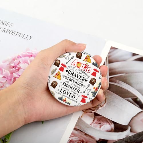 WSNANG The Musical Inspired Gift Musical Orphan Theater Travel Compact Pocket Makeup Mirror Musical Theatre Fans Gift (Anni Mirror-T)