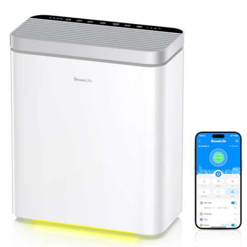 GoveeLife Smart Air Purifier for Large Rooms No Sensor - 1046 sq ft