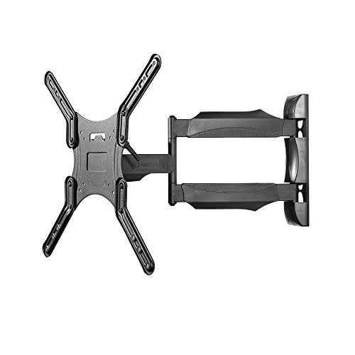 Full Motion TV Wall Mount for 26-55 Inch Screens - 19 Inch Extension, Articulating Arm, Swivel & Tilt - Black