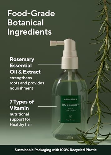 AROMATICA Root Enhancer Rosemary Water Spray for Hair Growth - 2 Pack