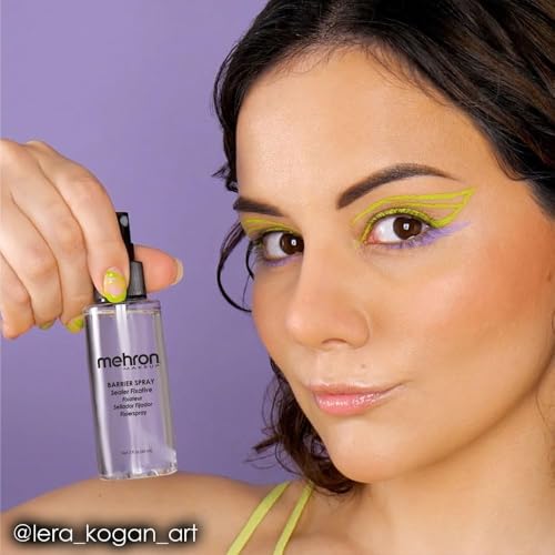 Mehron Makeup Barrier Spray 9 Fl Oz - Long-Lasting Setting & Primer Refill
