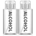 Clear Cap 10 Oz / 300 ml Alcohol Pump Dispenser Bottles - 18 Pack with Push Down