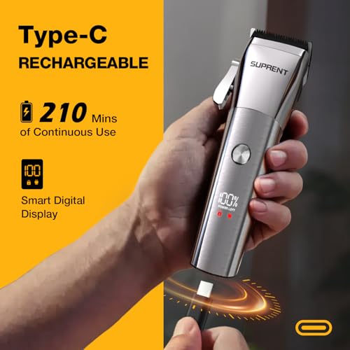 Low Noise Cordless Hair Clippers & Trimmers Set for Men & Family Waterproof