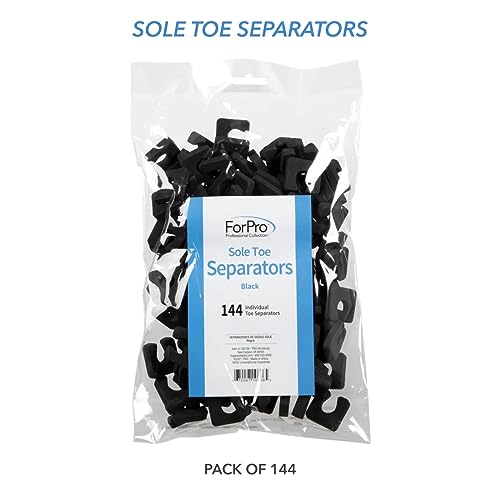 ForPro Sole Toe Separator Black Pack of 576 - Luxurious Foam Pedicure Spacers