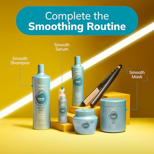 Fanola Wonder Smoothing Hair Shampoo & Anti-Frizz Cleanser - 33.8 Fl Oz - Pre-Straightening, Moisturizing, Sulfate-Free