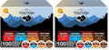 Roast Ridge Variety Pack Coffee Pods for Keurig - 100 Count, 4 Flavors, Light to Dark Roast