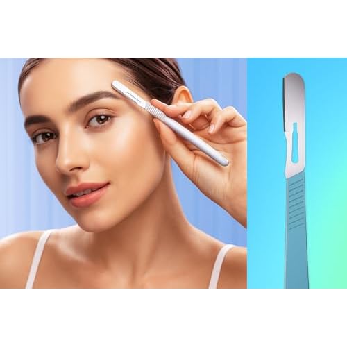DermaTwist Dermaplane Razor for Women Face ? 20-Pack Sterile Disposable Dermaplane Scalpels Facial Razors for Women Face Dermaplaning Professional Face Shaver (14R)