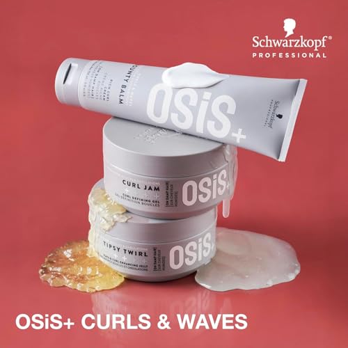 OSiS+ Tipsy Twirl Curl Cream, 10.1 Fl Oz ? Medium Hold Curl Enhancer for Defined Waves, Lightweight Volume & Humidity Protection