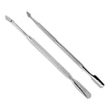 Rui Smiths Professional Double Ended Stainless Steel Metal Pusher (Cuticle Pusher) Bundle - Styles No. 104 and 106
