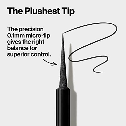REVLON ColorStay Micro Easy Precision Liquid Eyeliner, Waterproof, Smudgeproof, Longwearing with Felt Tip Applicator, 301 Blackout, 2 pack