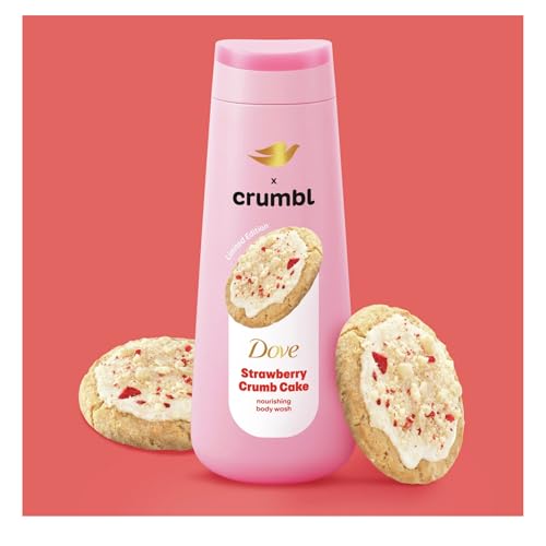 Dove Moisturizing Strawberry Crumb Cake Body Wash & Scrub Set - Limited Edition