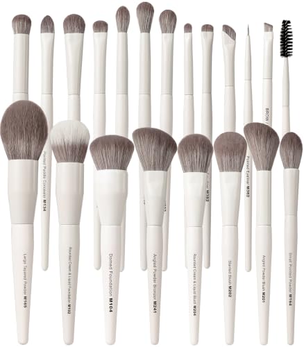 VYNESTRA 20-Piece Makeup Brush Set - Face & Eye Professional Tools