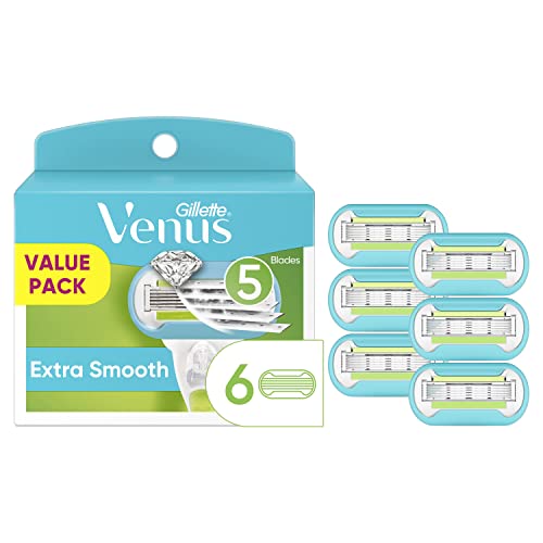 Gillette Venus Embrace Women's Razor Refills - 6 Count Replacement Blades - Variation 1 Pack of 6