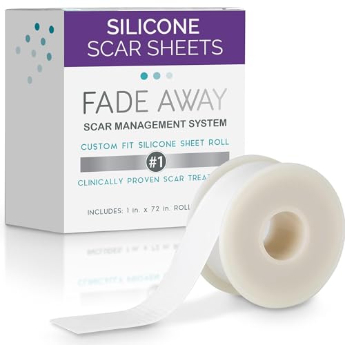 Fade Away Silicone Scar Tape Roll for Surgical & Injury Scars, Medical Grade, 6 ft
