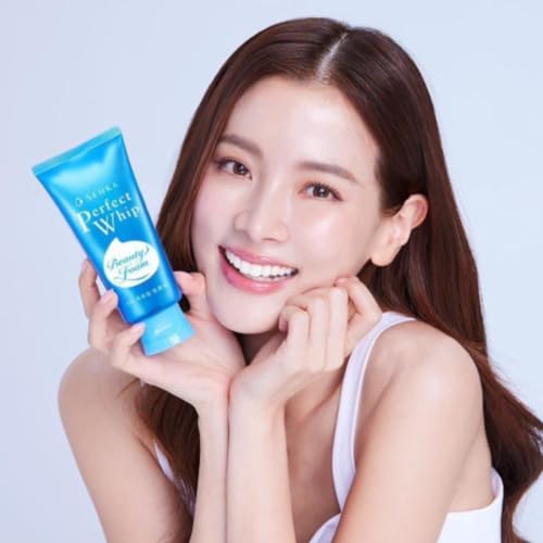Senka Perfect Whip Beauty Foam Facial Cleanser 120g - Pack of 2 - Made in Japan - Free Hairband Included