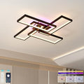 ZAITINZ Black 26in Dimmable Modern LED Ceiling Light Fixture