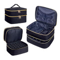 Nail Polish Organizer Bag Holds 30 Bottles Black Travel Storage Case