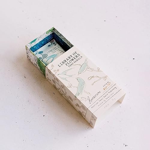 Library of Flowers True Vanilla Hydrating Hand Cream - Nourishing Moisturizer for Soft Skin, Travel Size