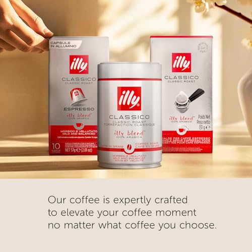 illy Coffee K Cup Pods Classico Medium Roast 20 Count Pack of 4 - Compatible with Keurig