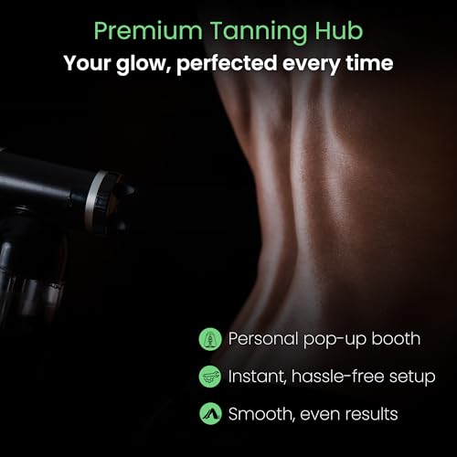 Large Portable Spray Tan Tent with Clear Window & Extraction Opening
