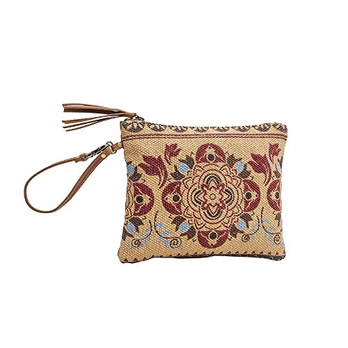 Myra Bag Cacnea Hope Pouch - Western Travel Cosmetic Organizer with Leather Strap