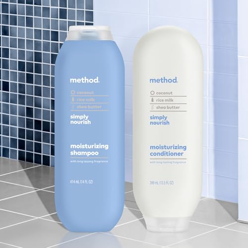 Method Body Wash & Hair Care Gift Set - Paraben & Phthalate-Free, Recycled Plastic Bottles, Nourishing Coconut & Shea Scent, Sample & Gift