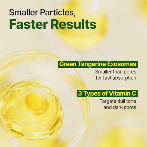 GOODAL Green Tangerine Vita C Dark Spot Care Serum Sheet Mask(5ea) [Advanced Ver.], Dark Spot Care & Hydration Boost with Niacinamide and Hyaluronic Acid, Vegan Skin-Fit Sheet Mask, Korean Skincare