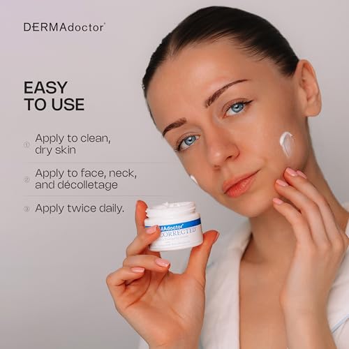 DERMAdoctor Hyaluronic Acid Moisturizer, Hydrating Moisturizer Face Cream Delivering Redness Relief For Face And Soothing Hydration with Squalane & Hyaluronic Acid White Tea Extract ? 1.7oz