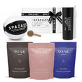 Spazazz Aromatherapy Bath Salt Gift Set with 3 Varieties & Accessories