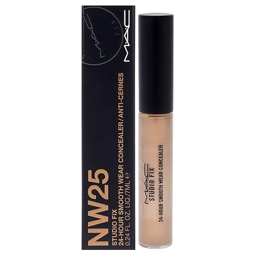 MAC Studio Fix 24 Hour Concealer NW25 - 0.24 Fl Oz Beige, Medium-to-Full Coverage