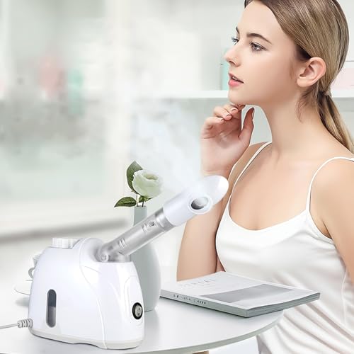Facial Steamer Nanometer Fine Mist for Facial Deep Cleaning with Towel, 360¡Æ Rotating Arm, Deep Cleaning Home Spa Device for Personal Care, Face Steamer for Facial