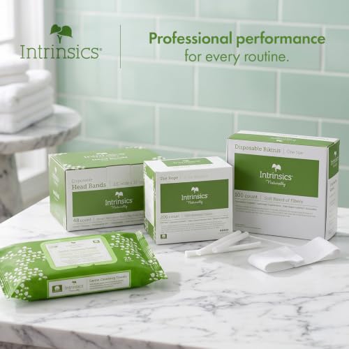 Disposable Headbands for Spa & Salon Use - Cotton, 48 Count, 2.5x15 Inches