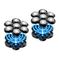Black 2-Pack Magnetic 7-Head Replacement Razor Blades Compatible with Electric Shavers
