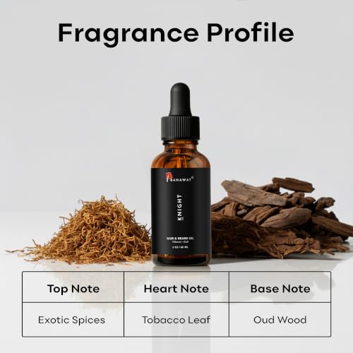 Beard Oil - Tobacco Oud Scent, Natural Conditioner & Softener, 2oz - Variation: Tobacco + Oud