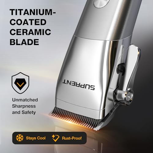 Low Noise Cordless Hair Clippers & Trimmers Set for Men & Family Waterproof