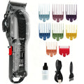 Cordless Professional Hair Clippers for Men with LED Display and 8 Fade Combs