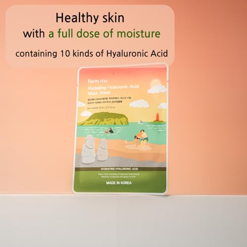 FARMSTAY Trip To Korea Facial Mask Sheet 12 Combo Pack Korean Skincare Mask Combo, Hypoallergenic,Moisturizing,Nourishing,Vitalizing, Refreshing0.77 fl.oz.*12 ea