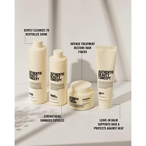 Authentic Beauty Concept Replenish Balm | Replenishing Hair Balm for Damaged Hair | Protects from Blow Dry Damage & Strengthens Hair | Vegan & Cruelty-free | Silicone-free | 5 fl. oz