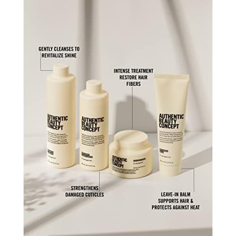 Authentic Beauty Concept Replenish Cleanser | Shampoo | Damaged Hair | Nourishes & Strengthens Hair | Vegan & Cruelty-free | Sulfate-free