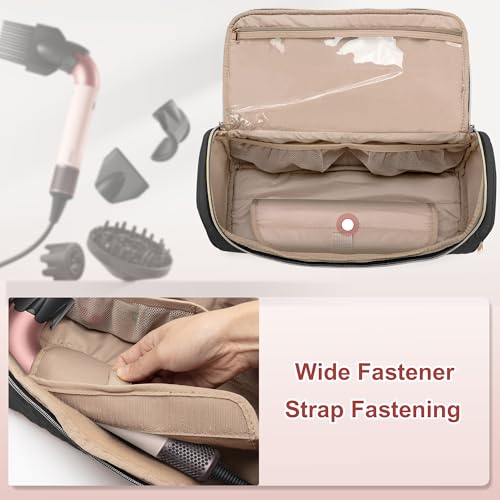 Black Travel Carrying Case for Supersonic R Hair Dryer - Yarwo