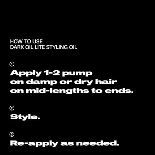 Sebastian Professional Dark Oil Lite Ultra Light Styling Oil 3.3 Fl Oz