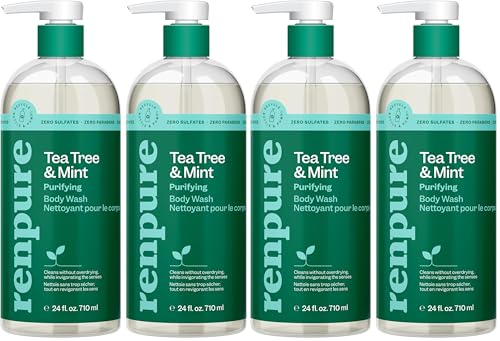 Tea Tree & Mint Body Wash - 24 Fl Oz Each, Pack of 2 - Verde Variation
