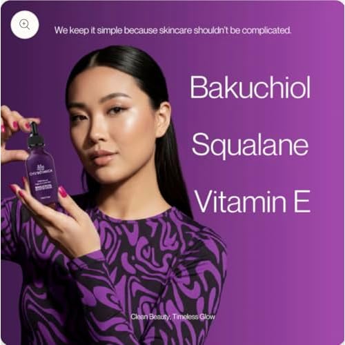OYU Botanica Bakuchiol face serum Retinol Alternative 1%, anti-aging serum, Reduces Fine Lines, Wrinkles & Puffiness, Natural, Plant-based, Vegan, Cruelty-free 15ml / 0.5 oz