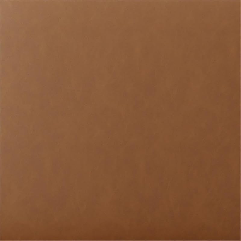 Warren 18-Inch Cube Ottoman with Vegan Leather - Carmel (Variation: Caramel)