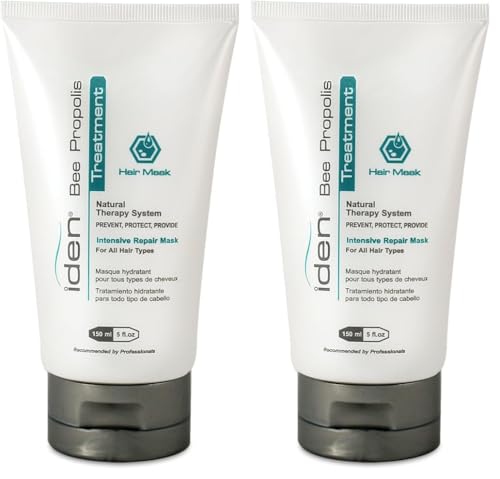 IDEN Bee Propolis Hair Mask for Damaged Hair - 5 Fl Oz Pack of 2